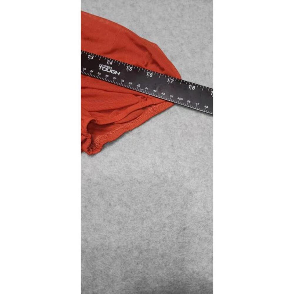 NWT! Merokeety One Sleeved Dress Size M Burnt Orange Color Beautiful Casual Mesh - Picture 7 of 10